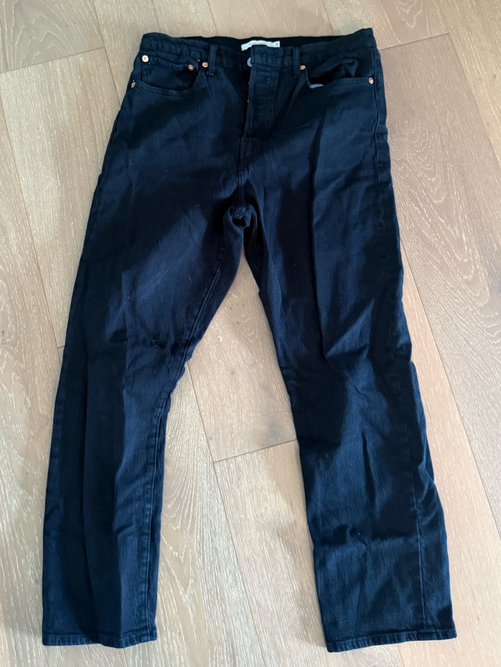 Levi’s Premium Wedgie Straight Jeans – Black – Size 31